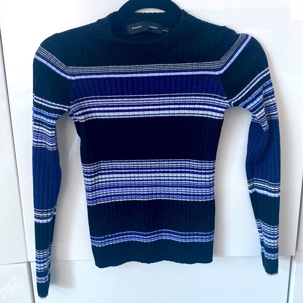 Proenza Schouler Ribbed Wool Crew Sweater XS